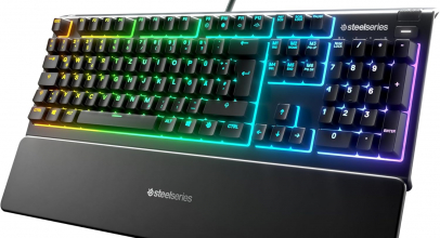 SteelSeries Apex 3 – Gaming Tastatur – 10-Zonen RGB-Beleuchtung – Premium magnetische Handballenauflage – Deutsches (QWERTZ) Layout mit 25% Rabatt inkl. Versand!