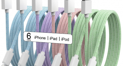 iPhone Ladekabel, [Apple MFi Certified] 6 Stück 1/1/2/2/2/3M buntes abgestuftes USB-A zu Lightning Kabel, haltbares Nylon geflochtenes, Datenkabel für iPhone 14/13/12/11/XR mehr mit 33% Rabatt!