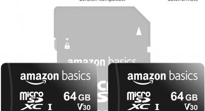 Amazon Basics MicroSDXC, mit SD Adapter, A2, U3, Lesegeschwindigkeit bis zu 100 MB/s, 64 GB (2 Stück), Schwarz mit 27% Rabatt!