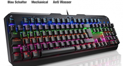 VicTsing Mechanische Gaming-Tastatur mit LED für 21,43€