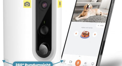 PetTec® Haustierkamera 360° und automatischer Futterspender mit Leckerliauswurf – via App & Multitaste – Bell-Erkennung – 3MP Nachtsichtfunktion – Hundekamera & Katzenkamera mit 35% Rabatt inkl. Versand!