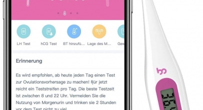 Basalthermometer zur Zykluskontrolle mit gratis App (iOS & Android) für 6,99€