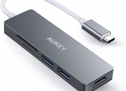 AUKEY Dealz – z.B: AUKEY CB-C72 Multiport-USB-C-Hub (spacegrau) für 23,99€