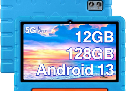 ZIOVO Kinder Tablet 10 Zoll Android 13 Kids Tablet,12 GB RAM+128GB ROM(1TB TF), Octa-Core 2.0 GHz, Kindersicherung, 6000mAh, BT 5.0, GPS mit GMS Certified Tablet Eva Case-Blau mit 52% Rabatt inkl. Versand!