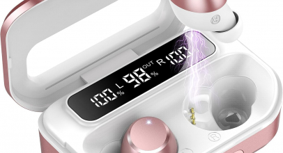 Bluetooth 5.3 Kopfhörer, Kabellos Bluetooth 5.3 In Ear mit 4 ENC Noise Cancelling Mic – 128Std Spielzeit, LED-Anzeige, IP7 Wasserdicht, Touch Control mit 73% Rabatt!