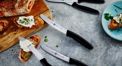 6x ZWILLING Twin Grip Messer-Set (Klingenlänge: 12 cm, Rostfreier Spezialstahl/Kunststoff-Griff) für 17,99€