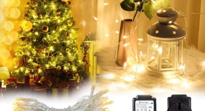 100er LED Lichterkette (10m) für 7,49€