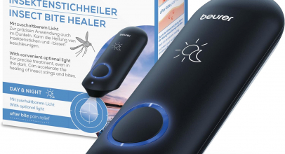 Beurer BR 90 Insektenstichheiler, zur Behandlung von Insektenstichen und -bissen, lindert Juckreiz und Schwellungen, ohne chemische Stoffe, zuschaltbares Licht zur Anwendung im Dunkeln mit 43% Rabatt!