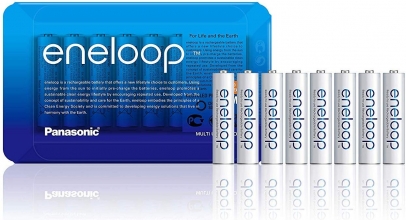 Prime: 8x Eneloop (Panasonic) AAA-Akkus + Case für 14,58€