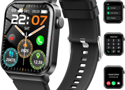 RUIMEN Damen Herren Smartwatch mit Telefonfunktion, HD-Touch Screen Fitnessuhr mit SpO2-Überwachung, Pulsuhr, Schlafmonitor, Schrittzähler, Multi Trainingsmodi für Android iOS mit 52% Rabatt inkl. Versand!