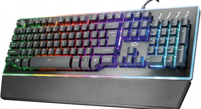 Trust Gaming GXT 860 Thura Halbmechanische LED-Tastatur (Deutsches QWERTZ Layout, RGB-Beleuchtung, Anti-Ghosting), Regenbogenwellen-Beleuchtung mit 66% Rabatt inkl. Versand!