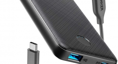 Anker PowerCore Slim (10.000 mAh) Powerbank mit USB-C Power Delivery (18W) für Smartphones & Tablet für 19,60€