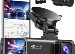 REDTIGER Dashcam Auto Vorne Hinten 4K/2,5K mit GPS WiFi, Kamera mit 3,18″ IPS-Bildschirm, kostenlose 32-GB-Karte, Nachtsicht, Loop-Aufnahme, 170 ° Weitwinkel WDR, Unterstützt 256 GB Max. mit 29% Rabatt inkl. Versand!