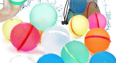 Wasserbomben Selbstschließend, 12 Stück Wiederverwendbare Wasserballons, Wasserbomben Set Splash Bälle, Einfaches und schnelles Befüllen mit 34% Rabatt!