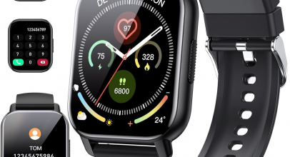 Smartwatch Herren/Damen, 1,85″ Zoll Voll Touchscreen Smart Watch mit Telefonfunktion, 112+Sportmodi, IP68 Wasserdicht Fitnessuhr mit Herzfrequenzmonitor Schlafmonitor Schrittzähler für Android iOS mit 77% Rabatt!