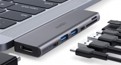 AUKEY-Produkte dank Gutscheine reduziert – z.B. AUKEY USB C Hub 7 in 1 Adapter für 34,99€