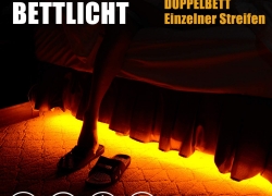 Bettlicht mit Bewegungsmelder (Doppel Bett/9.97: Queen Bett/10.97) für 9,97€