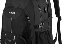 Extra Großer Rucksack Unisex 55L Wasserdicht – 18.4 Zoll Laptoptasche mit USB Ladeanschluss, Anti Diebstahl Business Reisen, Schwarz mit 44% Rabatt!