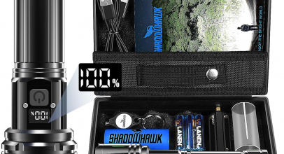 Shadowhawk Taschenlampe LED Aufladbar 500000 Lumen, Extrem Hell XHM90.2 – USB, Starke Taktische Taschenlampe, Batteriebetrieben, Wasserdicht – Flashlight for Outdoor Notfälle [Energieklasse A+++] mit 40% Rabatt!