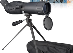 Bresser Junior Spektiv Spotty 20-60×60 mit stufenloser Zoomfunktion, 360° drehbarem Tubus, voll vergüteter Optik mit robuster Gummiarmierung + Tischstativ, Transporttasche und Trageriemen mit 26% Rabatt inkl. Versand!