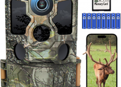 KJK Wildkamera WiFi 4K 84MP mit 64GB SD Karte, Wildtierkamera mit Nachtsicht, 0.05s Auslöser Bewegungsaktiviert, IP67 Wasserdicht 100ft 130° Weitwinkel 42 Stücks Infrarot-LEDs ohne Glühen mit 30% Rabatt inkl. Versand!