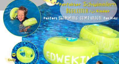 EDWEKIN® Kinder Schwimmhilfe/Schwimmflügel mit extragroßen Luftkammern mit 31% Rabatt!