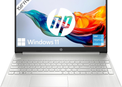HP Laptop 15,6 Zoll FHD Display, Intel Pentium Silver N6000, 8GB DDR4 RAM, 256GB SSD, Intel UHD Grafik, QWERTZ Tastatur, Windows 11 Home, Silber mit 40% Rabatt inkl. Versand!