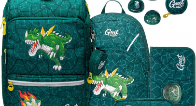 GMT for Kids Schulranzen-Set 6-teilig Ergonomische Ultraleichte Schultasche Schulrucksack 1-4. Klasse Rucksack 22 L – verschiedene Motive mit 20% Rabatt inkl. Versand!