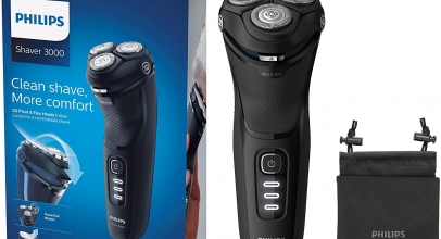 Philips Series 3000 Elektrischer Trocken- & Nassrasierer S3233/52 (PowerCut-Klingen & ausklappbarem Präzisionstrimmer) für 46,99€