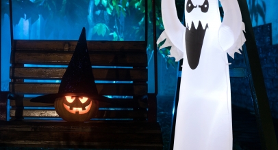 HOMCOM Halloween aufblasbares Gespenst (1,8m) für 24,90€ inkl. Versand