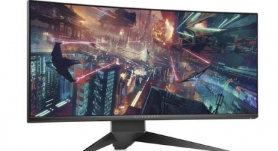 Dell Alienware AW3418HW Curved-LED-Monitor (34″) 86,7 cm (WFHD, 2560×1080, 21:9, IPS, 4ms, HDMI, DisplayPort) für 569,90€