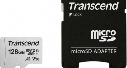 Transcend microSDXC Premium 300S Class 10 Speicherkarte 128GB + Adapter für 14,-€ inkl. Versand