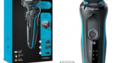 Braun Series 5 Herren Rasierer mit EasyClick Aufsatz, Elektrorasierer & Barttrimmer, Ladestation, EasyClean, Wet & Dry, wiederaufladbar & kabellos, 51-M4500cs, mintgrün mit 53% Rabatt inkl. Versand!