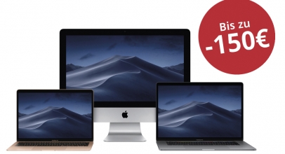 MacTrade: Bis zu 150€ Sofort-Rabatt auf qualifizierte Macs