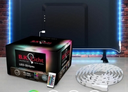 LED Backlight TV Hintergrund-Beleuchtung USB Lichtstripe PC-Band Streifen RGB 2m für 10,99€ inkl. Versand!