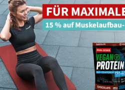 Body Attack – 15% Rabatt auf Muskelaufbau- und Diät-Produkte!