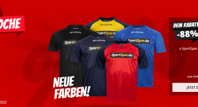 Spardeal der Woche bei SportSpar.de mit 88% Rabatt!