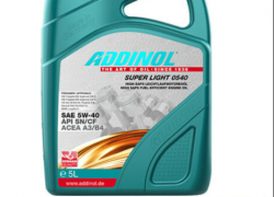 5 Liter Motoröl Addinol SUPER LIGHT 0540 5W-40 Motorenöl 5W40 MV 0546 Aktion für 29,99€ inkl. Versand!