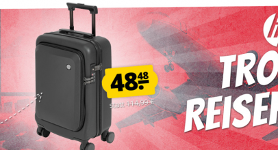 SportSpar – HP Notebook Trolley All in One Carry On Handgepäck Reisekoffer mit 58% Rabatt!