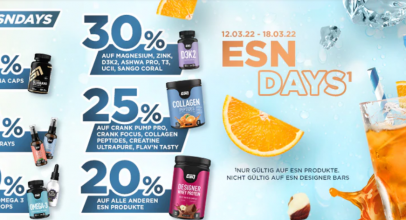 Fitmart – ESN DAYS  – bis 60% Rabatt!
