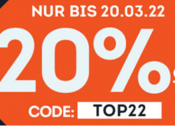 SportScheck – 20% on Top auf Topmarken Bestseller!