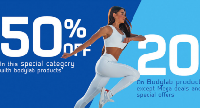 BODYLAB24 – 20% Rabatt auf Bodylab Produkte + 50% Rabatt auf ausgewählte Bodylab Produkte in der Kategorie Bodylab End of month Sale!