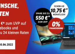 Notebook-Knüller bei notebooksbilliger – Bis zu 550€ zum UVP auf ausgewählte Notebooks!