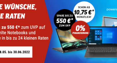 Notebook-Knüller bei notebooksbilliger – Bis zu 550€ zum UVP auf ausgewählte Notebooks!
