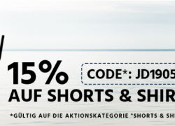 Jeans Direct – 15% Extra-Rabatt auf Shorts & Shirts!