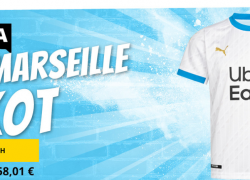 SportSpar – Olympique Marseille PUMA Kinder Heim Trikot – bis 83% Rabatt!