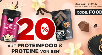 Fitmart – 20% Rabatt auf ESN Proteine und Proteinfood!