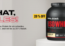 WHEY PROTEIN SALE bei BODY ATTACK – bis 20% Rabatt!