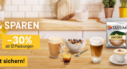 Tassimo Kaffee Abo – Bis zu 25% Rabatt und kostenlose Lieferung!