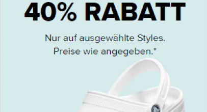 Flash Sale – Bis zu 40% Rabatt auf ausgewählte Styles!